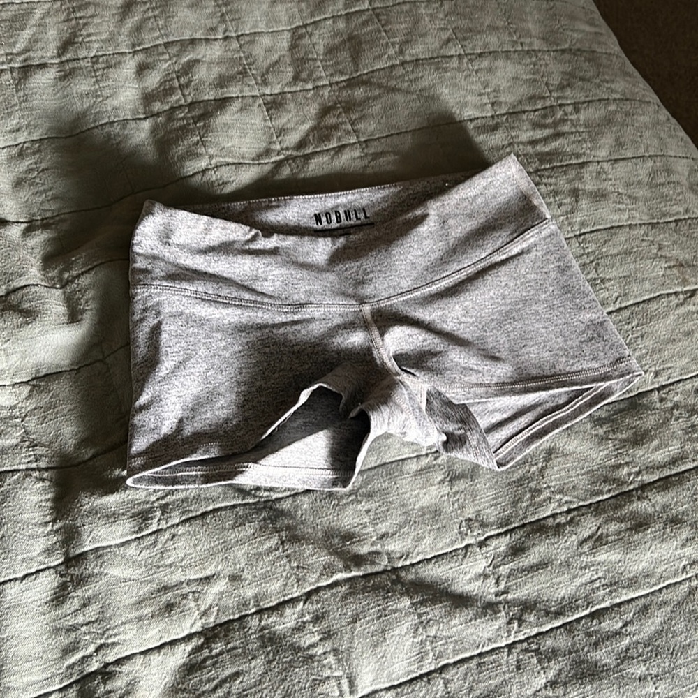 Nobull Heather Grey Booty Shorts